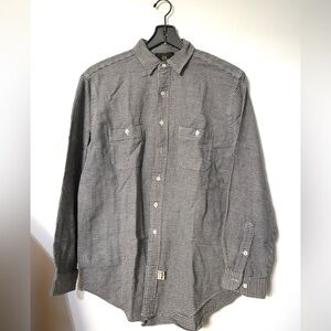 VTG Ralph Lauren RRL Double RL Men’s M Black Plaid Flannel Mid Weight Workshirt